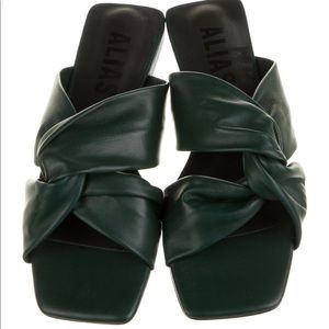 Alias Mae Pria Leather Sandals Shoes Green 38